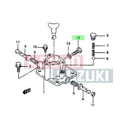 Suzuki Samurai SJ413 osztómű fokozatváltó állító 10es (10x20) csavar 09135-10005 / VÁTÓKAR HÁZ CSAVAR