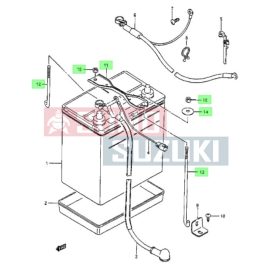 Suzuki Samurai Battery holder rod Washer 09160-05013