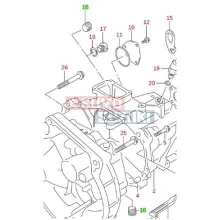 Suzuki Samurai sebességváltó és diffi olajleeresztő csavar 09246-16010