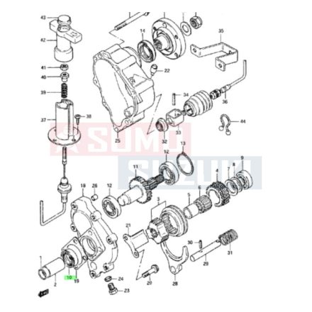 Suzuki Samurai SJ410 szimering 09283-27007