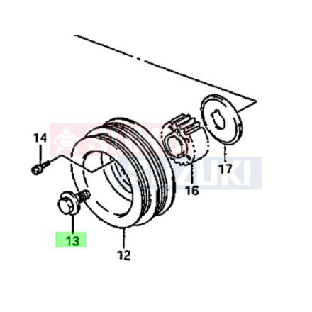 Suzuki Samurai SJ413 Főtengely csavar 12619-53B01