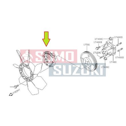Suzuki Jimny SN413,SN415,Samurai SJ413 E-111(Santana) Clutch Assy Fan 17120-81A00