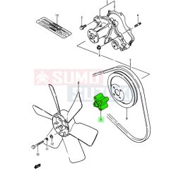 Suzuki Samurai SJ410 ventillátor lapát agy 17131-80001