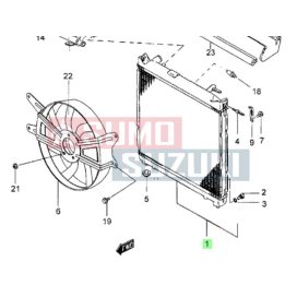 Suzuki Samurai hűtő diesel spanyol SANTANA 17700-84CA0 