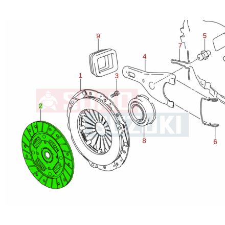 Suzuki Jimny 2018-tól kuplungtárcsa 22400-78R00
