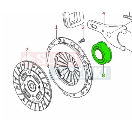 Suzuki Jimny 2018-tól kuplung kinyomó csapágy 23265-64P20