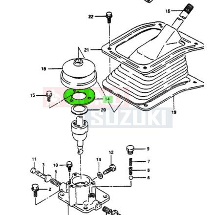 Suzuki Samurai sebváltó kar alátét 25125-80000 25125-8001