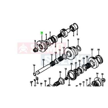 Suzuki Samurai SJ413 menesztőtárcsa 27110-83652