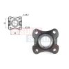 Suzuki Samurai LJ80 SJ410 kardánvilla 8mm csavarlyukkal 27131-73002