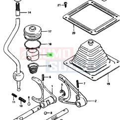  Suzuki Samurai osztómű fokozatváltó rugó burkolat 29348-80050