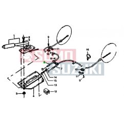   Suzuki Samurai 1.3 SJ413 Kézifék bowden kötél jobb 45068-84C00 spanyol