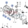 Suzuki Samurai SJ410,SJ413 Front Knuckle kit with oil seals 45623-63000, 45623-80000, 09285-00002, 45624-63001, 45625-63001