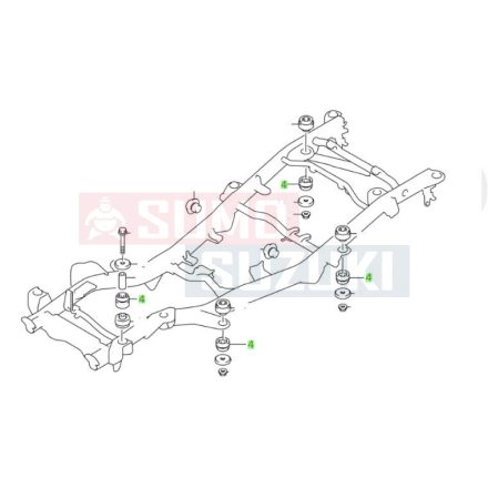 Suzuki Jimny alvázgumi 71512-65D00