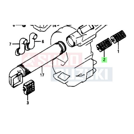 Suzuki Samurai SJ413 középső szellőzőrács jobb oldali 73210-70A00-5PK