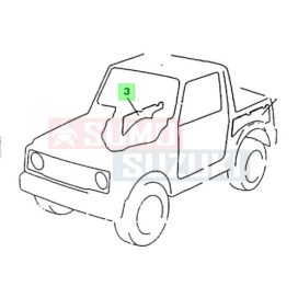   Suzuki Samurai SJ413 Santana hátsó jobb kárpit 76110A83000