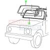 Suzuki Samurai SJ413 SJ419 első szélvédő tömítés külső "V" típusú 84611-73A00