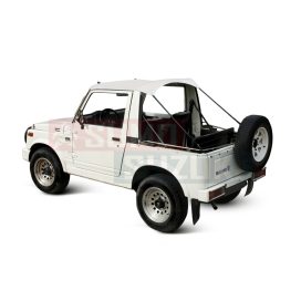   Suzuki Samurai SJ410,SJ413 Soft Top only front Cabin in White color G-PONYVA-BIKINI-BLK