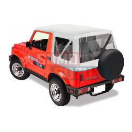   Suzuki Samurai SJ410,SJ413 Soft Top White G-PONYVA-SAMURAI-FEH
