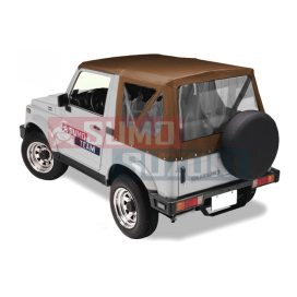   Suzuki Samurai SJ410,SJ413 Soft Top Denim Brown G-PONYVA-SAMURAI-SPC