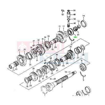 Maruti Sebességváltó Csapágy 08163-63140