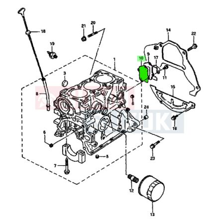 Maruti 800 hátsó motorblokk záró fedél 11229-73000
