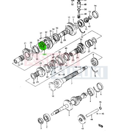 Maruti 800 szinkronagy I-II sebesség 24411-84301