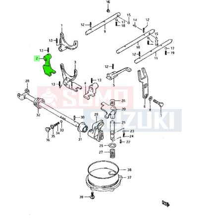 Maruti 800 sebváltó működtető villa I-II. sebesség 25271-84301