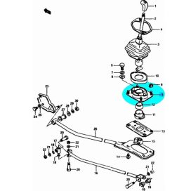Maruti sebességváltó váltó kar ház gumibak 28180-78002