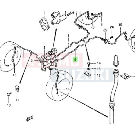 Maruti 800 fékcső 51460-84310