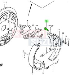 Maruti 800 kézifékkar csapszeg 53731-84020