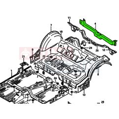 Maruti 800 fenéklemez zárórész 65420-84000