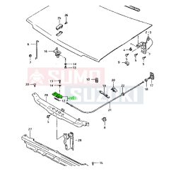 Maruti 800 motorháztető zárszerkezet alsó 82110-81001