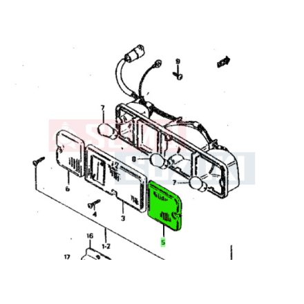 Suzuki Samurai Santana index búra hátsó 00000A00106