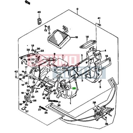 Suzuki Vitara spanyol 1,6 fűtőmotor ház elosztó 00000A00964