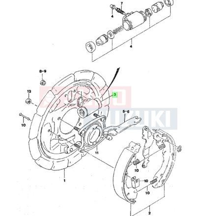 Suzuki Vitara 88-99-ig 1.9 Diesel fékmunkahenger 00000A01221