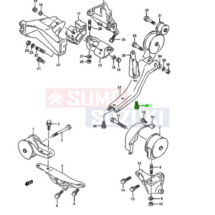 Suzuki Swift Csavar Gumibaknál