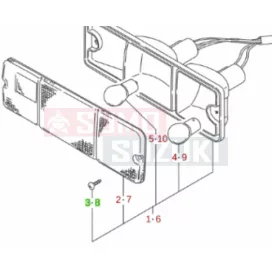 Suzuki Carry hátsó lámpa csavar gyári 03111-0520A