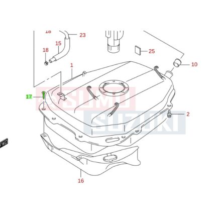Suzuki Ignis WR+ csavar üzemanyagtanknál 03542-06163