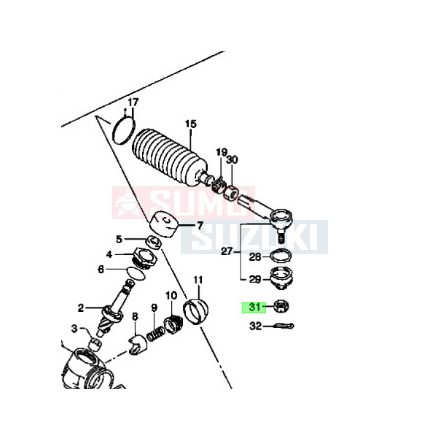 Suzuki Swift Kormánygömbfej Anya 08314-40123