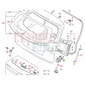 Suzuki hátsó ajtó alátét 08361-1506A