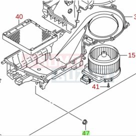 Suzuki fűtőmotor ház anya 08361-2506A