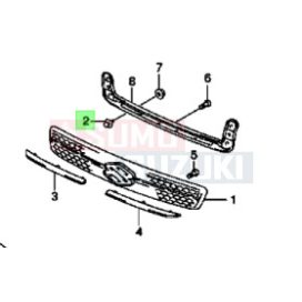 Suzuki Swift hűtődíszrács csavar gyári 09108-06122