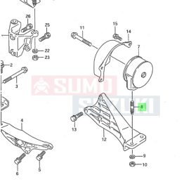   Suzuki Swift 1992-2004 bal motortartó gumibak csavar 09108-10107
