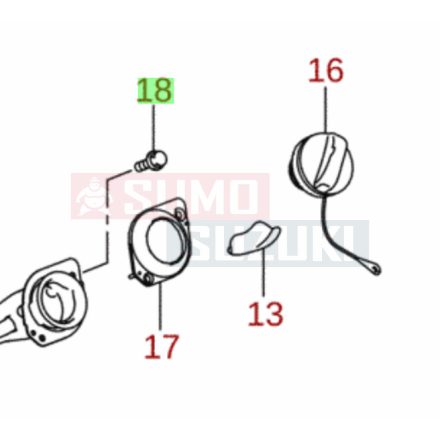 Suzuki benzincső felfogató csavar 09116-05023
