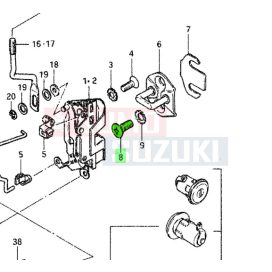 Suzuki Samurai SJ410 első ajtózár csavar 09126-08004-XC0