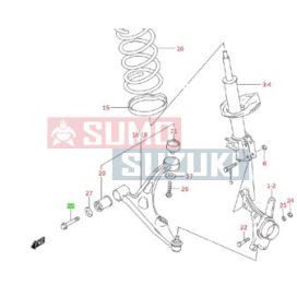   Suzuki Lower Suspension Rod Assy Bolt (Original Suzuki) 09135-12005