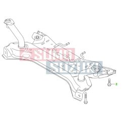 Suzuki Swift 2005-> bölcső csavar kicsi 09135-14006