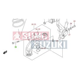   Suzuki Swift 2005-> Front Suspension Arm Front Bolt (Original Suzuki) 09135-14011