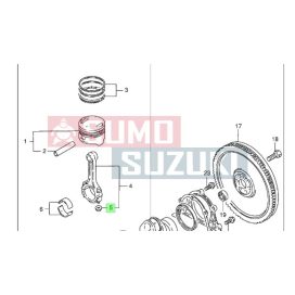 Suzuki Connecting Rod Assy Nut (Original Suzuki) 09159-08033