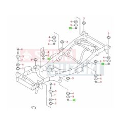   Suzuki Jimny 2018-tól alváz gumi rögzítő anya 09159M10233